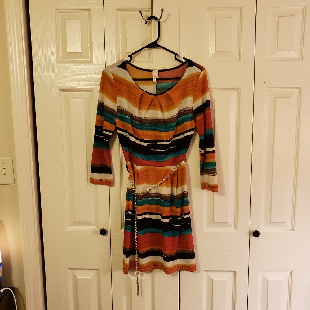 Dress with belt